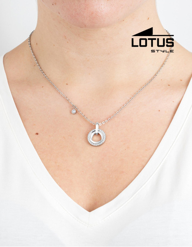 LOTUS STYLE WOMAN'S STEEL NECKLACE